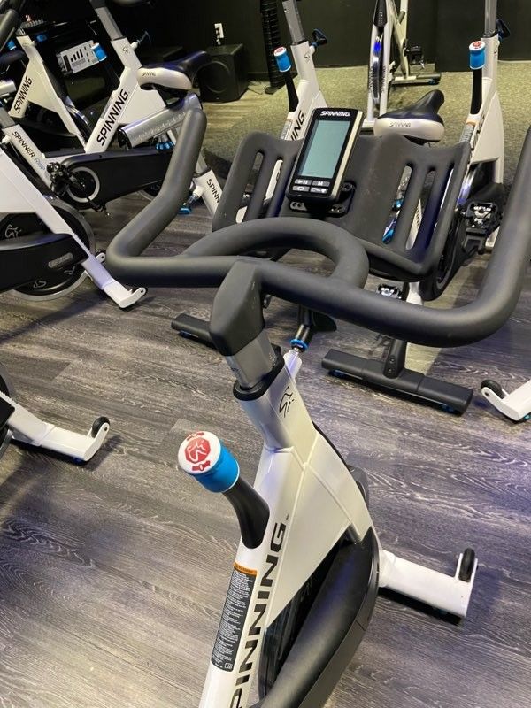 Precor Spin Bike Ride Belt Driven With Monitors for Sale in
