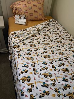 Construction Zone Twin Bed Sheet Set