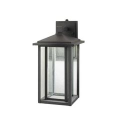 NEW Home Decorators Exterior LED Wall Lantern Black Outdoor Photocell OPEN BOX