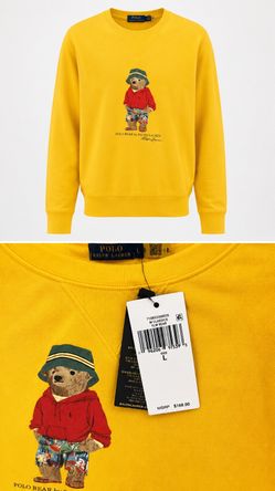 🔥 Polo Ralph Lauren Bear Sweatshirt – Size L (New w/ Tags)