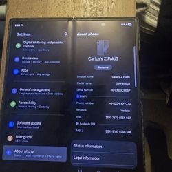 Samsung Galaxy Z Fold 6 Carbon Fiber Black Color Unlocked 