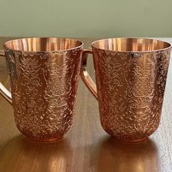 Absolute Elyx Vodka Copper Mugs