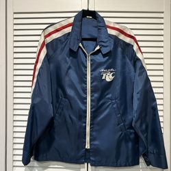 Men’s Vintage Blue Racing Jacket/ RC / Racing Stripes