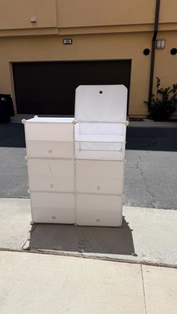 White shoe storage