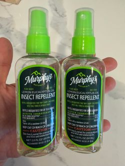 Brand New Murphy’s Lemon Eucalyptus Oil Insect Repellent for mosquitoes and ticks