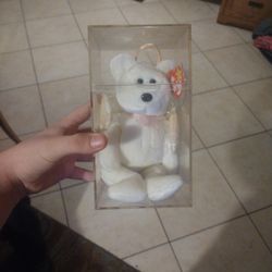 1998 Ty Halo Bear ! Brown Nose !