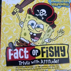 SpongeBob SquarePants Fact or Fishy Trivia DVD Game Imagination 2004 Complete