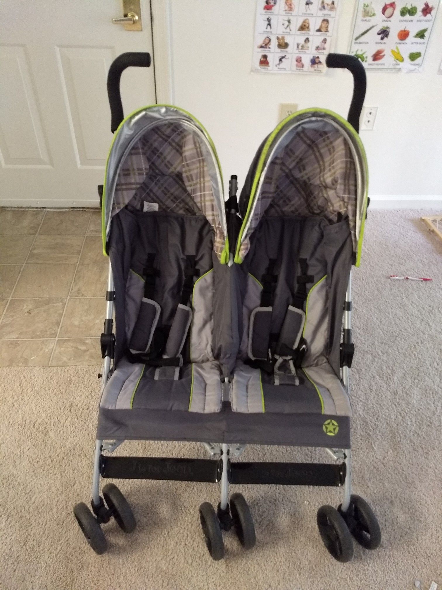 Double umbrella stroller