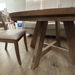 Coaster Danvers 5-piece Dining Table Set Brown Oak and Latte