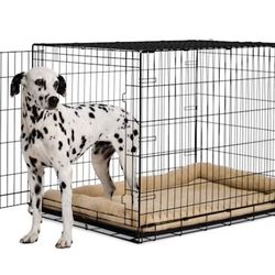 XL Dog Crate And Orthopedic Dog Bed 