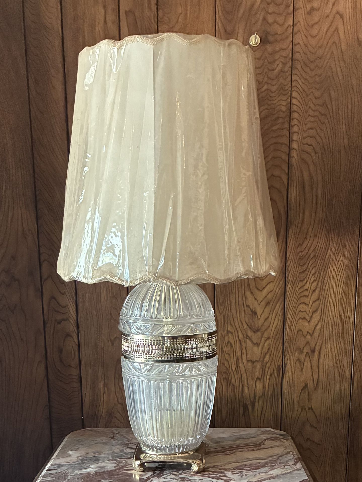 2 Vintage Waterford Crystal table lamp