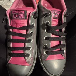 Womens Size 7 /youth Size 5 Converse Grey  Chuck Taylor Casual Shoe 