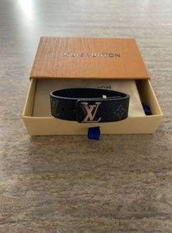 Black leather bracelet