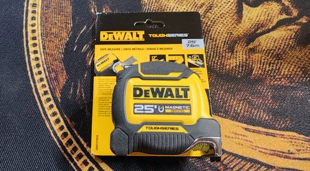 DeWALT, Tape Measure, TOUGHSERIES with Finger Brake, 25ft., DWHT37925S-1