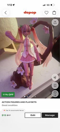 Blokees Sakura Miku Figure no extra parts