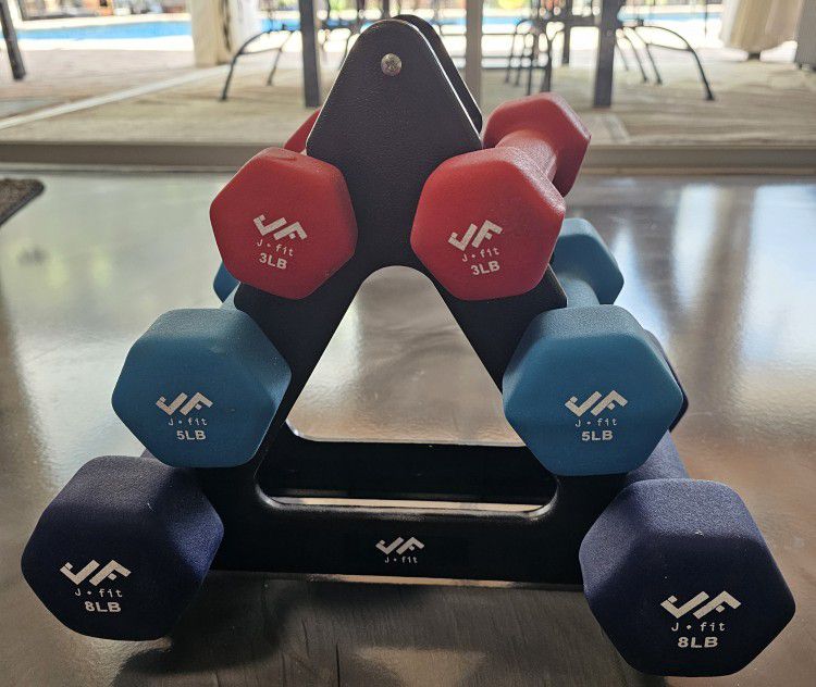 Hand Weights Great Condition  3, 5 And 8 lbs