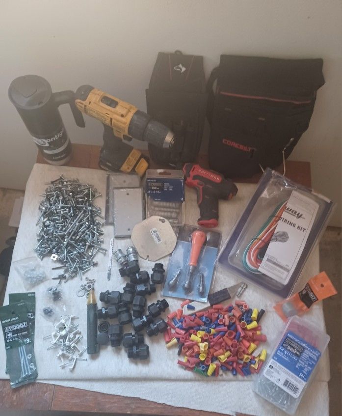 Dewalt Drill Toolbox Plus Other Items