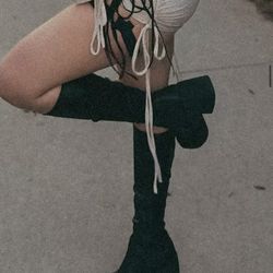 Steve Madden Chunk Square Toe Boots 