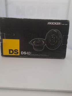 NEW IN OPEN BOX Kicker DS 40 4" Coaxial speakers.