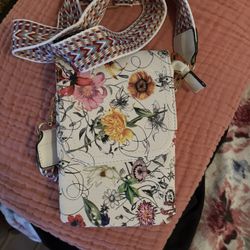 Flowered Crossbody Purse
