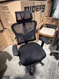 Ergonomic Mesh Office Chair with Headrest & Arms (6 Available)