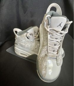 Jordan Dub Zero White Grey Sneakers Size 4Y