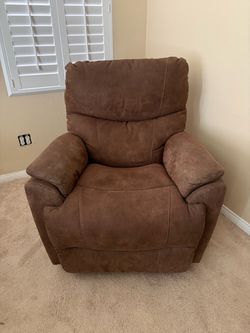 Brown Microfiber Recliner Chair
