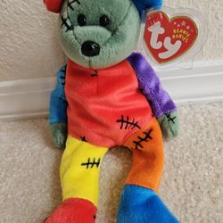 Beanie Babies Collection  Frankenteddy Collectable Ty Beanie Bear  Retired Bear