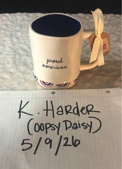 Rae Dunn "Proud American" Mug - NWT - Emotional Support Pottery