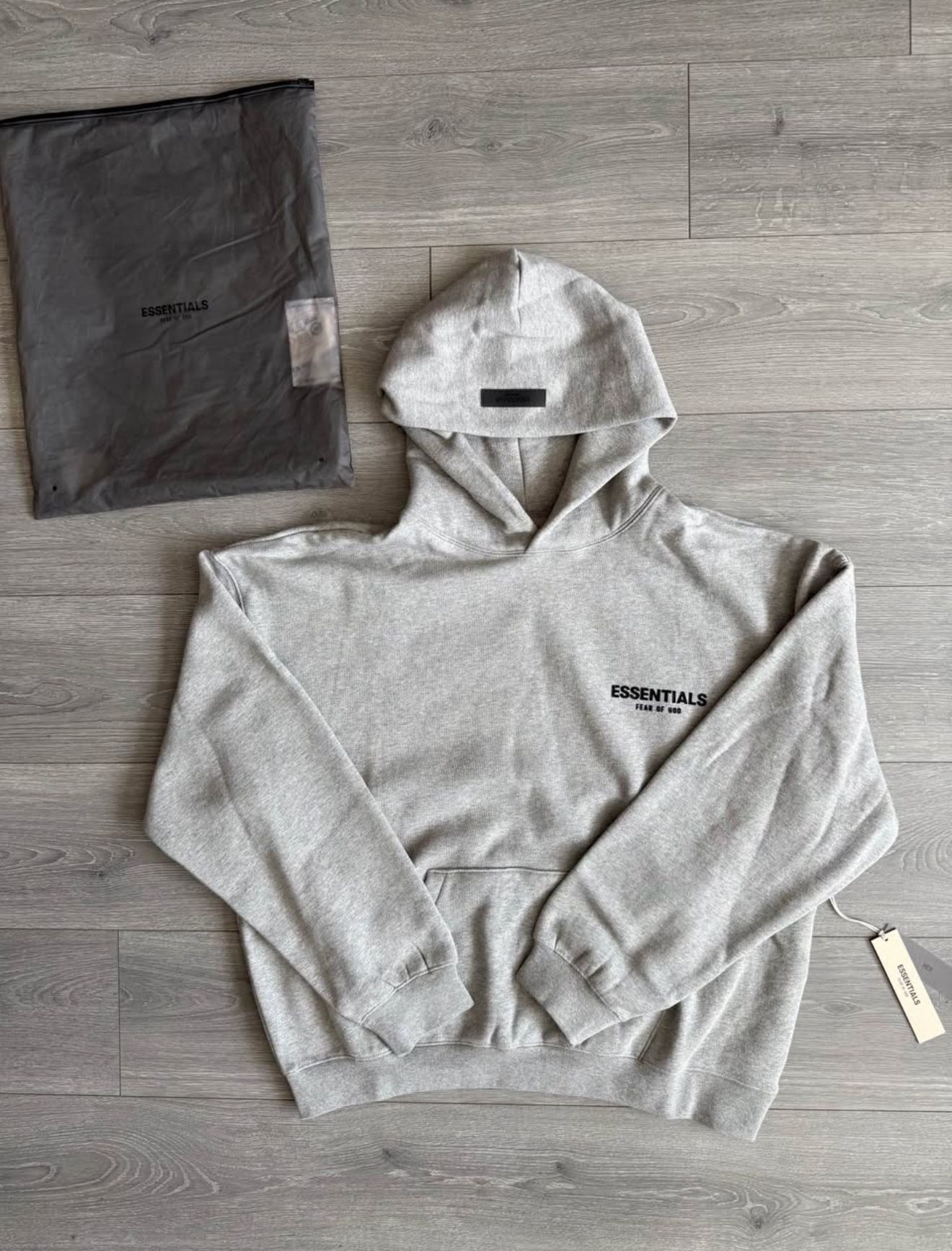 Essentials Dark Oatmeal Hoodie 