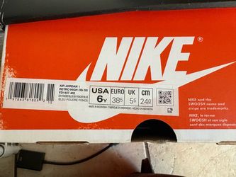 Air Jordan 1 retro high DK Powder/Blue size 6Y