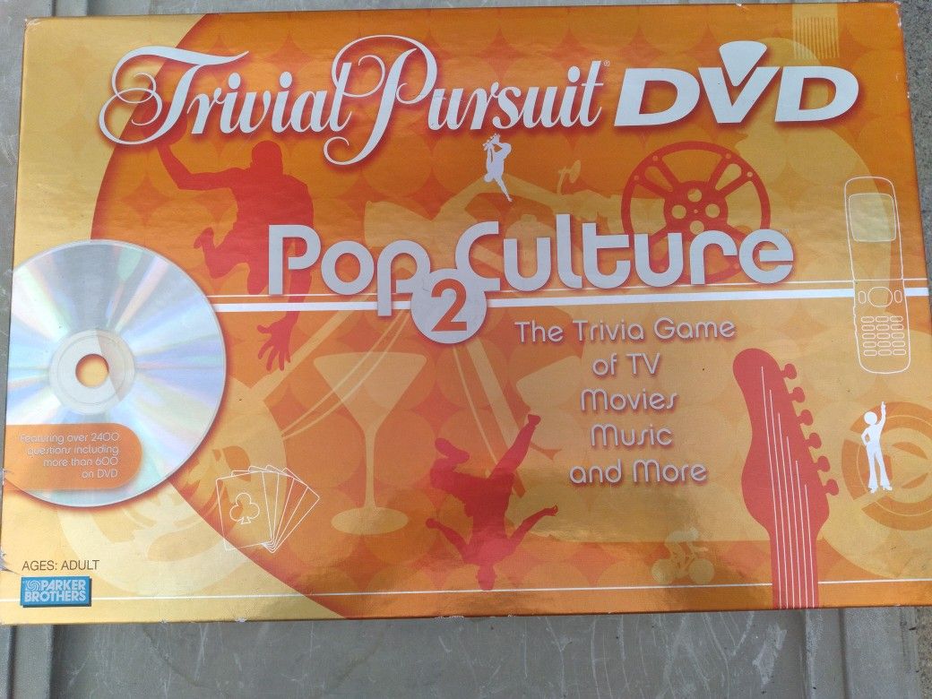 Trivial Pursuit DVD Pop Culture 2 Boardgame