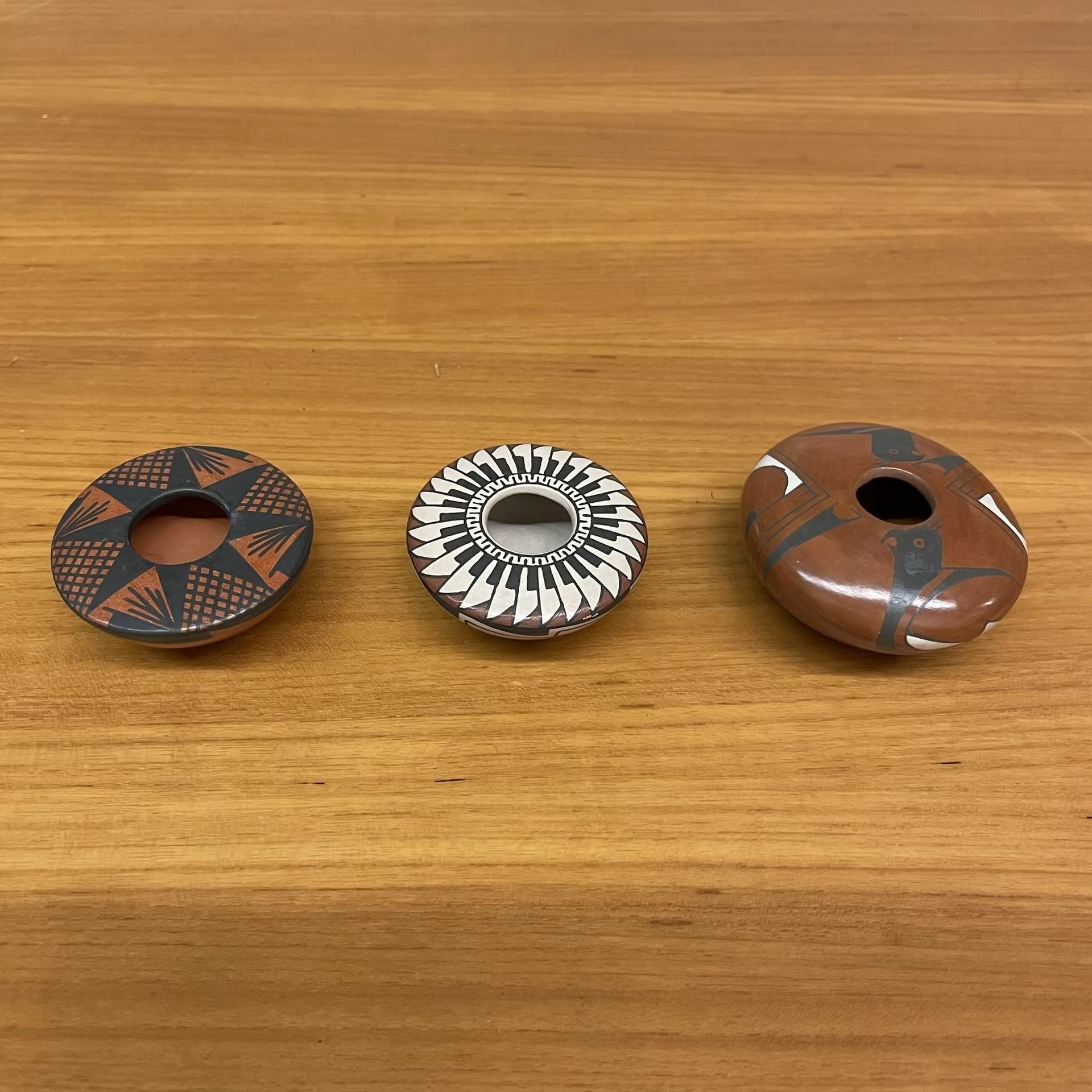 Mata Ortiz Miniature Seed Jars Trio - Many More Items In Stock!