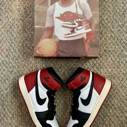 Nike Jordan 1 Reimagined “Black toe OG” Size 10 ❤️‍🔥 Worn 1x‼️