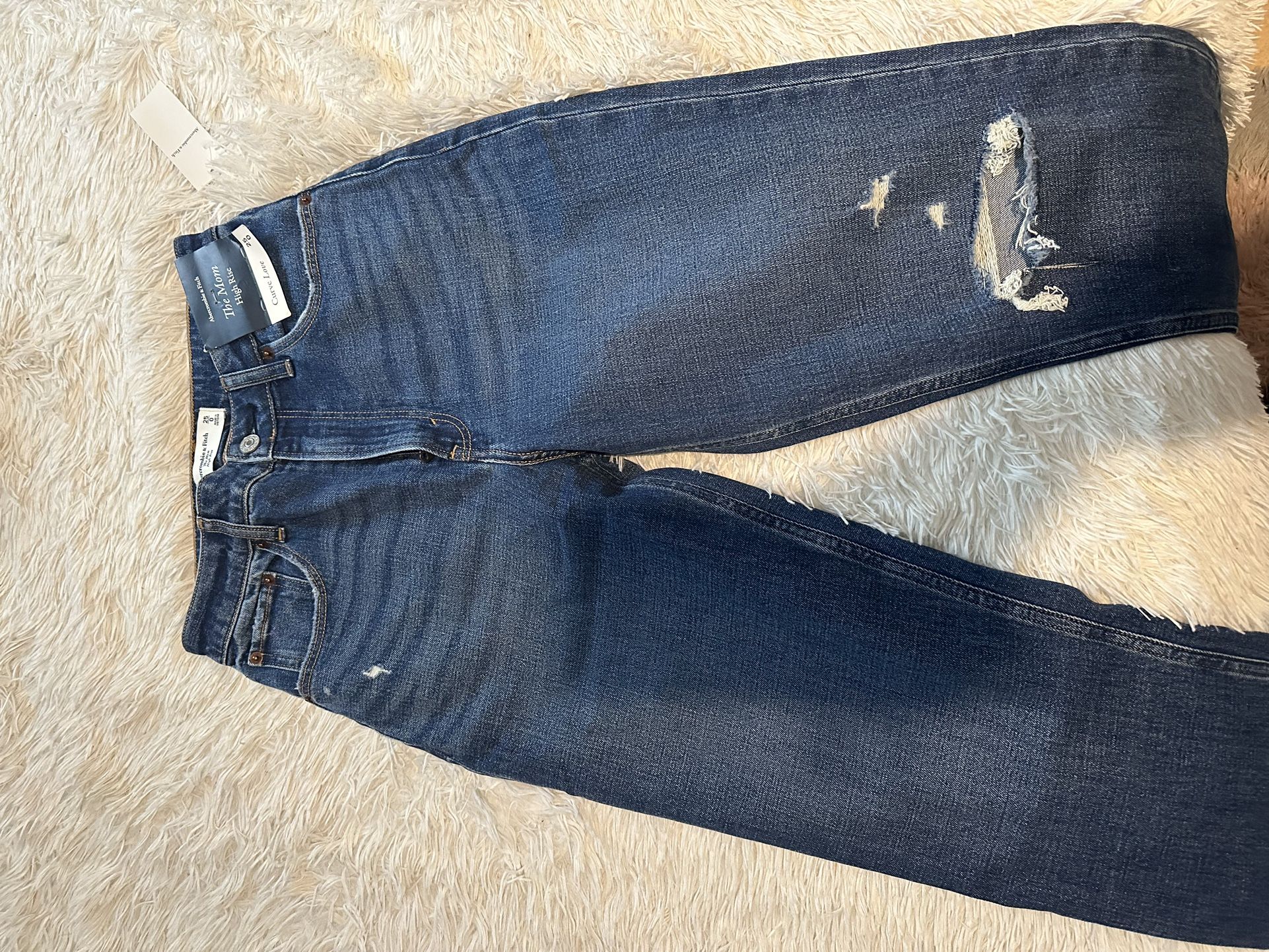 abercrombie mom curve love jeans