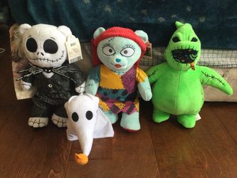 Build A Bear Nightmare Before Christmas Lot of 4