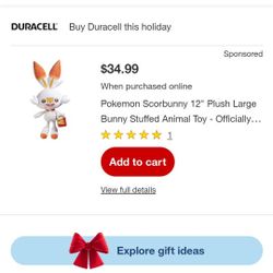 Smoke And PET FREE HOME/Brand NEW Stuffed Animal