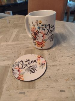 Handmade Custom Mug w/coaster