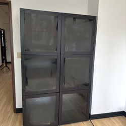 Two Glass Shelving Units in Great Condition