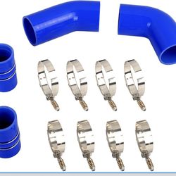 Blue Silicone Intercooler Boot Kit for 2004-2005 Chevy GMC 6.6L Duramax LLY