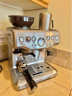 espresso machine, coffee maker, milk, steamer, coffee grinder Breville espresso machine, coffee maker, milk, steamer, coffee grinder