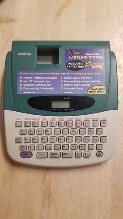 Brother PT1700 P-Touch Easy Compact Label Maker - White/Green.