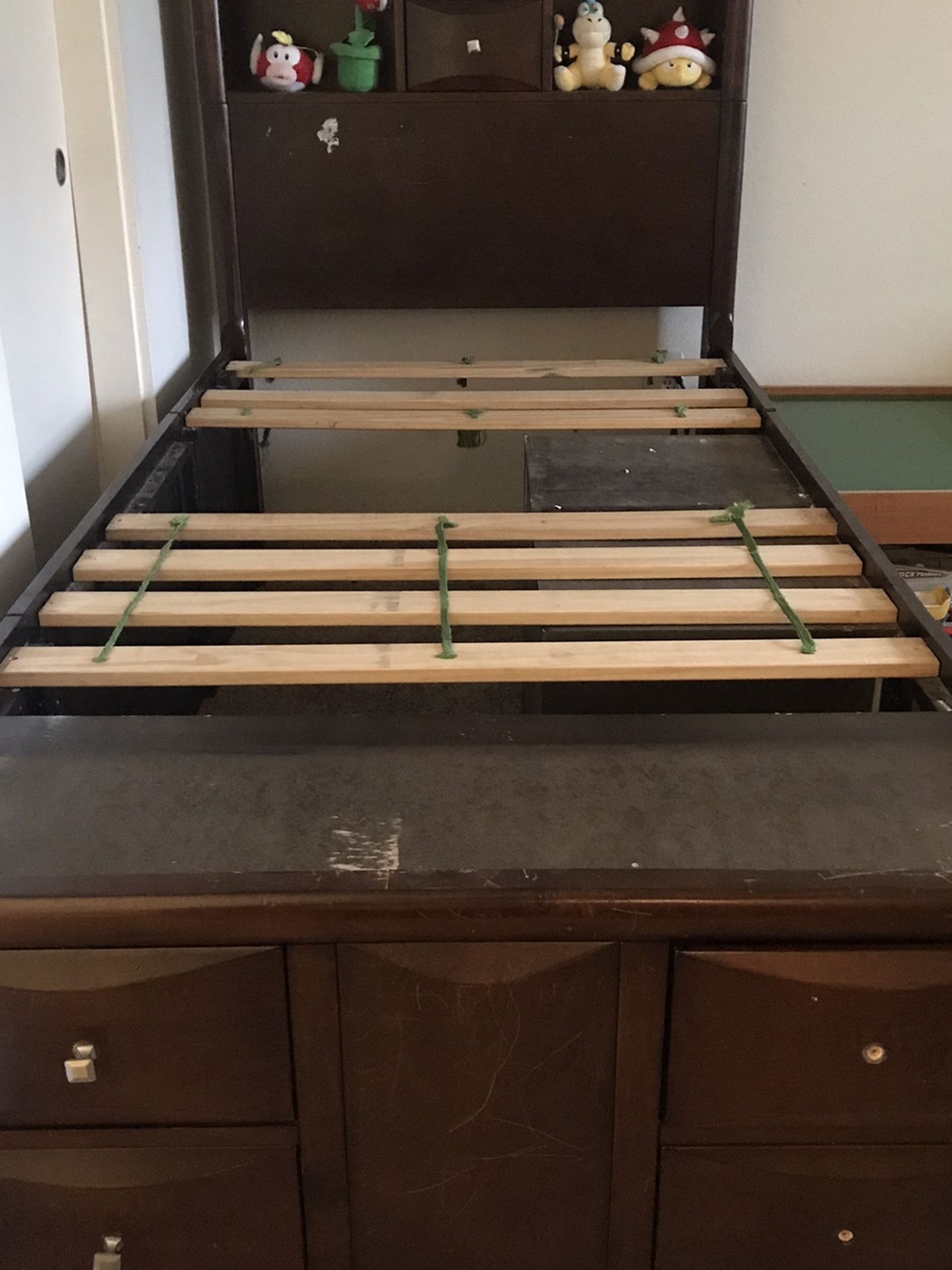 Dark Brown Twin Bed Frame for Sale in Carlsbad, CA OfferUp