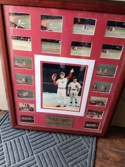 PETE ROSE SIGNED PHOTO