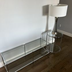 COFFEE TABLE, SIDE TABLE and LAMP! 3 Piece 