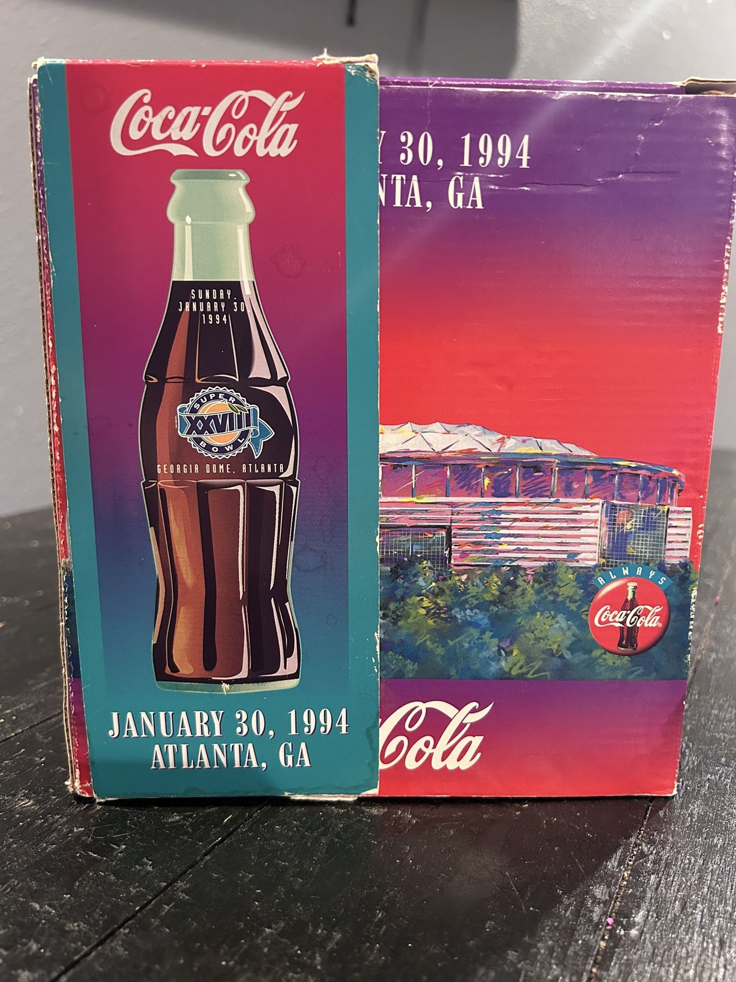 Super Bowl XXVIII coca cola set 1994