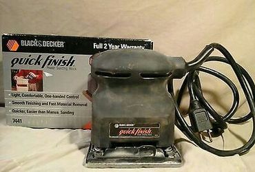 Black and decker quick sale finish power sanding block