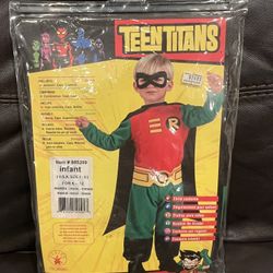 Robin- Teen Titans Costume Infant Size 1-2 (for 6-12 months). Used Once, Great Condition! $10.