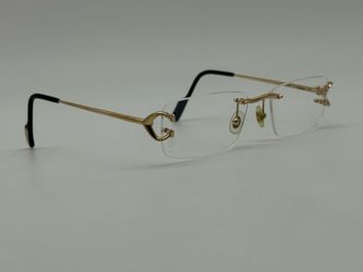 CLASSIC C DE CARTIER C DECOR GOLDEN EYEGLASSES CT0344O NEW 100% GENUINE ~$1480