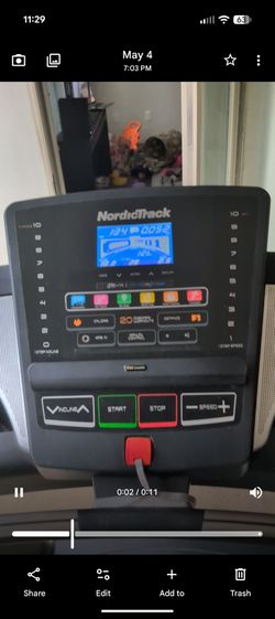 Treadmill Nordic Track 350.00